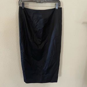 Zip front pencil skirt